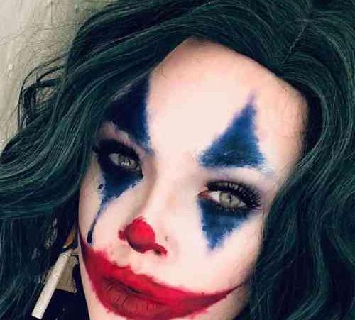 عکس نقاشی صورت ترسناک ساده