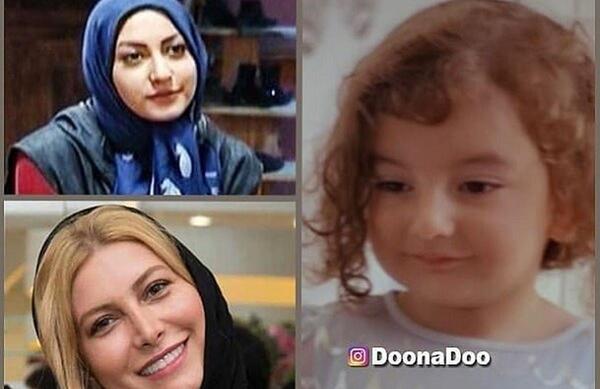 عکس فریبا نادری با دخترش و همسرش