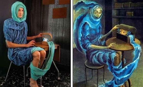عکس چالش نقاشی صورت