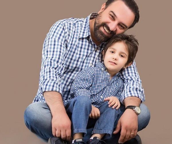 عکس برزو ارجمند وهمسرش وفرزندش