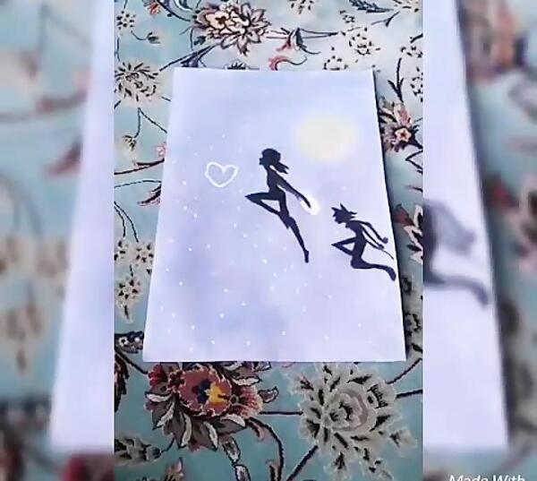 عکس لیدی باگ و کت نوار برای نقاشی