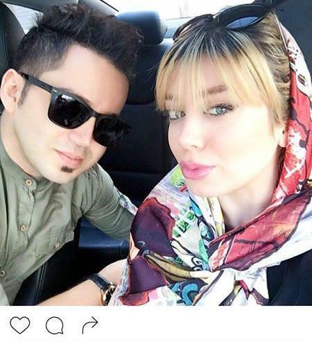 عکس افشین زی نوری با همسرش