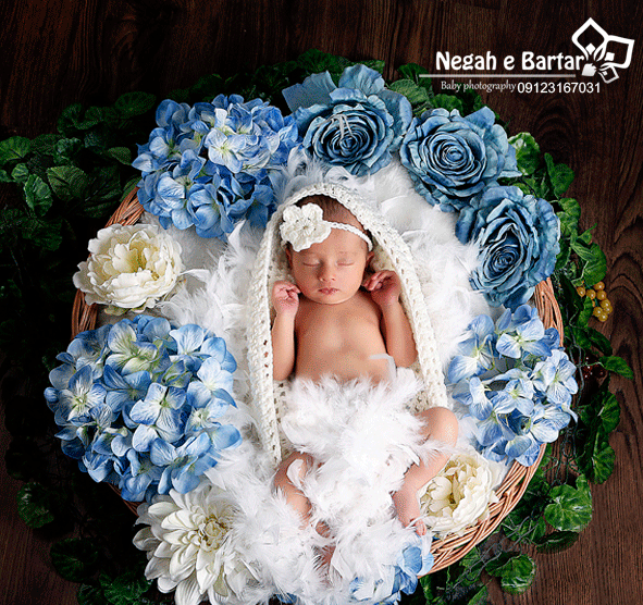 ایده عکس برای چهل روزگی نوزاد