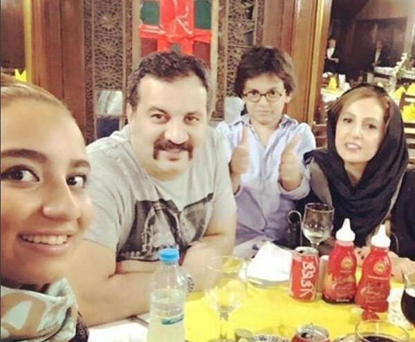 عکس شقایق دهقان با خانواده