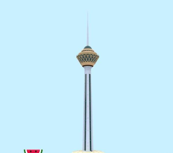 عکس png برج میلاد
