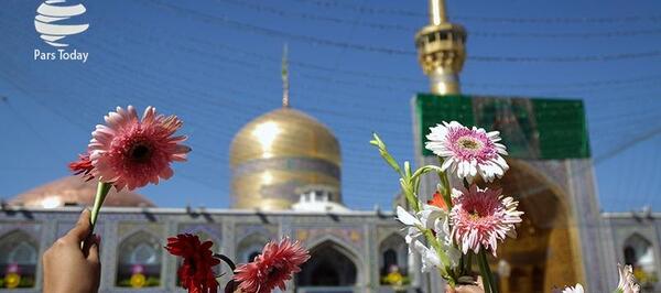 عکس حرم امام رضا در روز ولادت