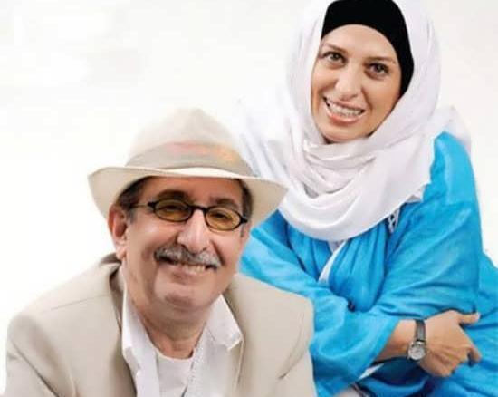 عکس از فرهاد آئیش و همسرش