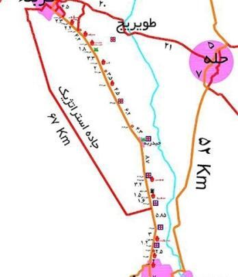 عکس مسیر پیاده روی اربعین