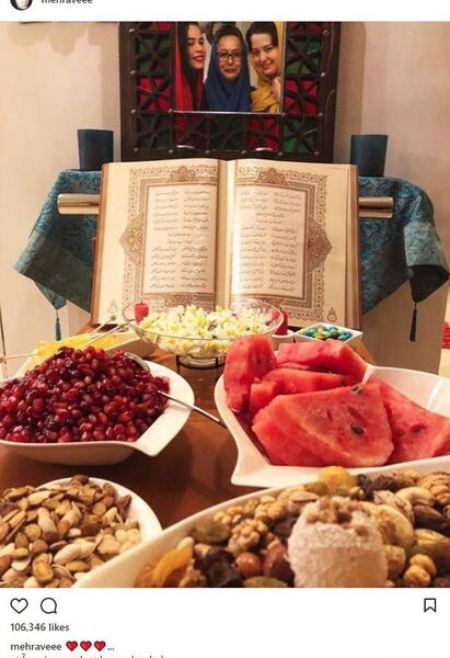 عکس های شاهرخ استخری در شب یلدا