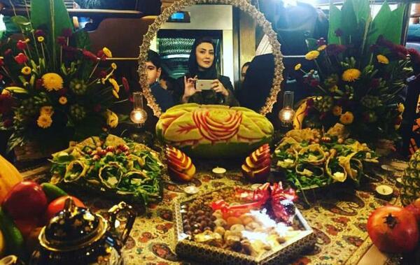 عکس های شاهرخ استخری در شب یلدا