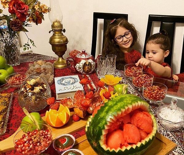 عکس های شاهرخ استخری در شب یلدا