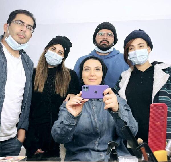 عکس حدیث میرامینی با همسرش