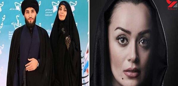 عکس الهام چرخنده همسرش
