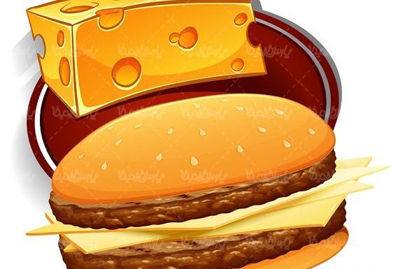 عکس وکتور چیز برگر