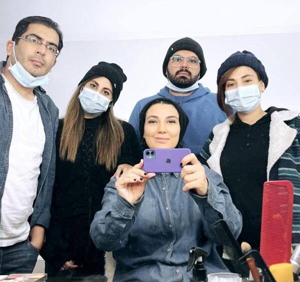 عکس حدیث میرامینی وهمسرش وفرزندش