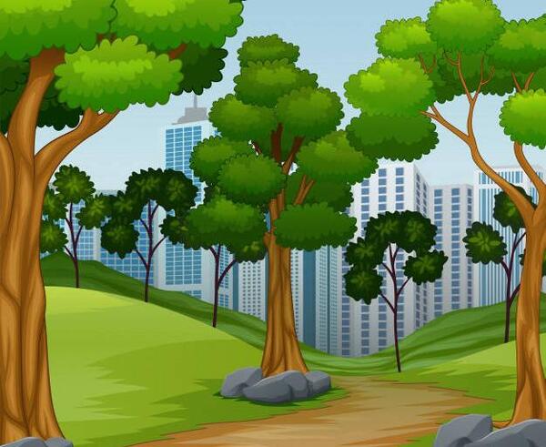 عکس دانلود وکتور طبیعت کارتونی