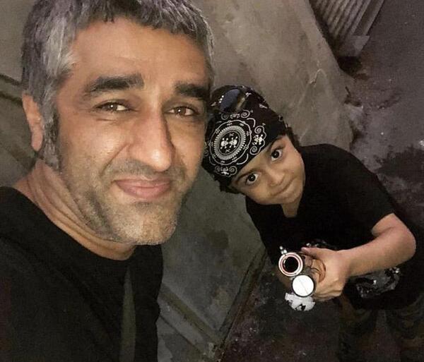 عکس پسر پژمان جمشیدی در زیرخاکی