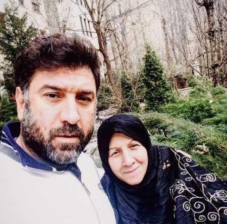 عکس علی انصاریان با خانمش