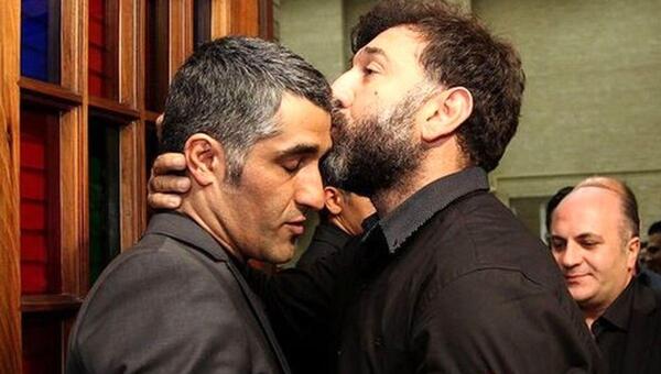 عکس علی انصاریان با خانمش
