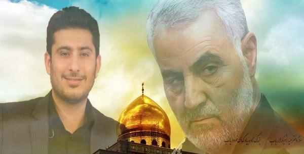 عکس سردار سلیمانی زمانی که شهید شد