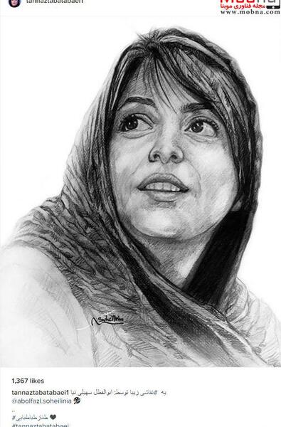 عکس نقاشی طناز طباطبایی