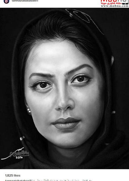 عکس نقاشی طناز طباطبایی