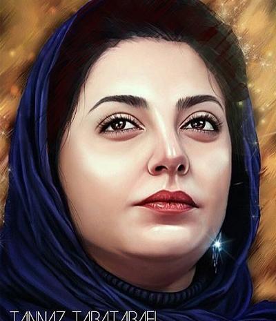 عکس نقاشی طناز طباطبایی