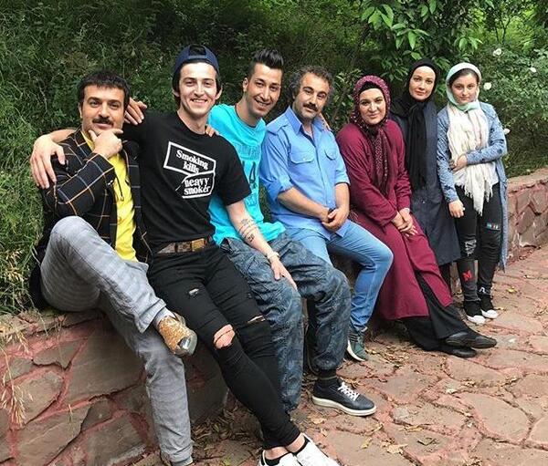 عکس بهرام افشاری با دوست دخترش
