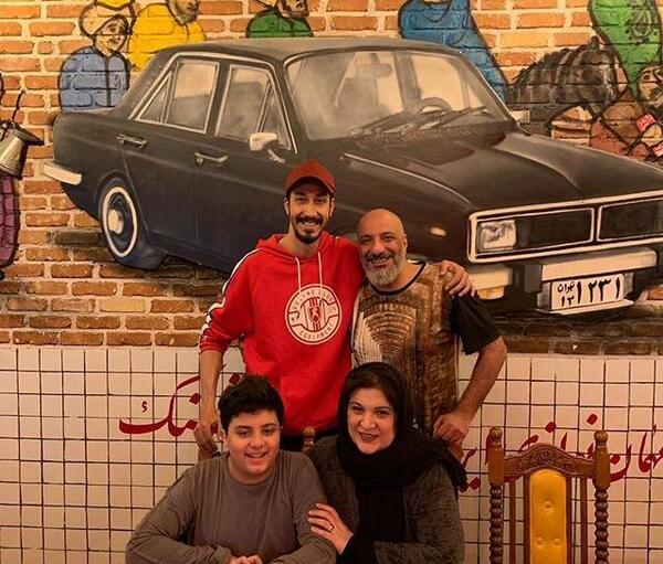 عکس بهرام افشاری با دوست دخترش