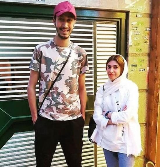 عکس بهرام افشاری با دوست دخترش