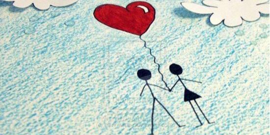 عکس نقاشی فانتزی قلب عاشقانه