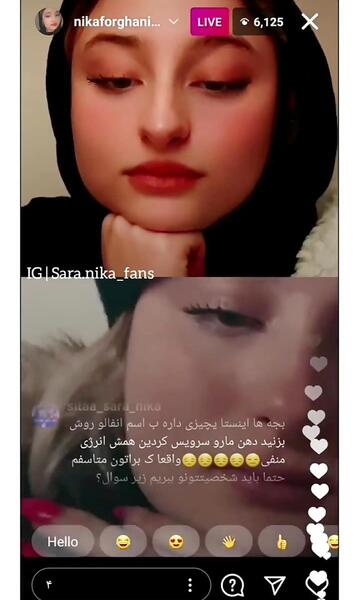عکس سارا و نیکا لایو