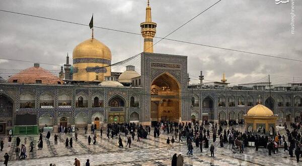عکس طبیعی حرم امام رضا