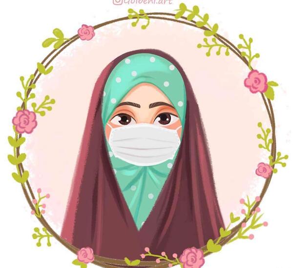 عکس پروفایل دخترونه طبیعی با ماسک