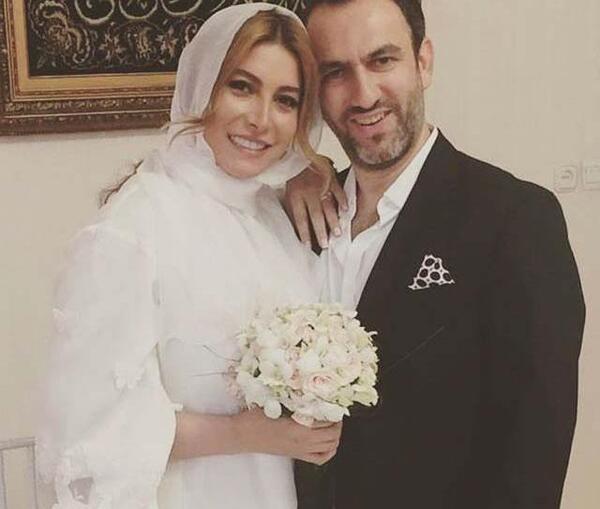 عکس فریبا نادری در لباس عروس
