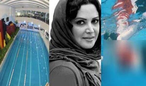 عکس ساره بیات در استخر