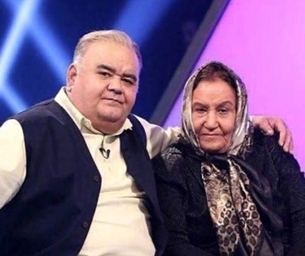 عکس اکبر عبدی و مادرش