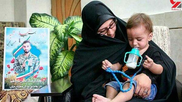 عکس عروسی شهید حججی وهمسرش