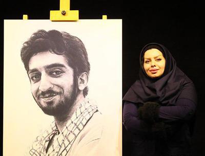 عکس شهید حججی نقاشی