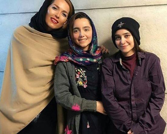 عکس الناز حبیبی و پسرش