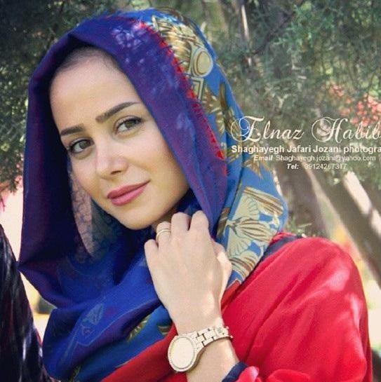 عکس الناز حبیبی و پسرش