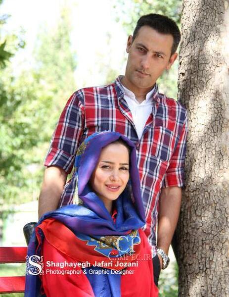 عکس الناز حبیبی و پسرش