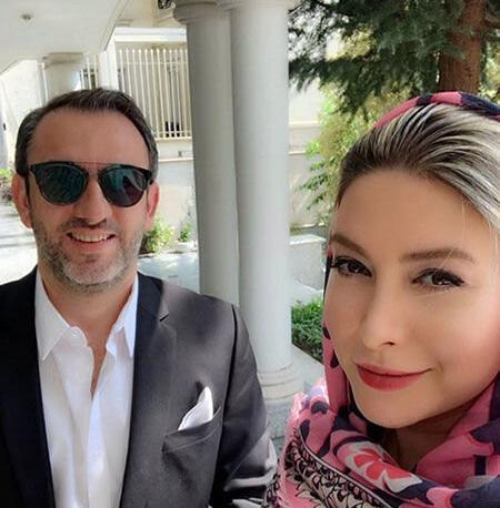 عکس فریبا نادری با سام درخشانی