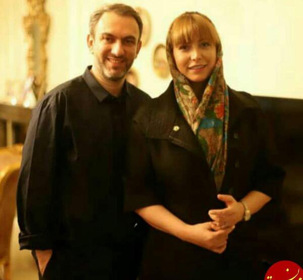 عکس فریبا نادری با سام درخشانی