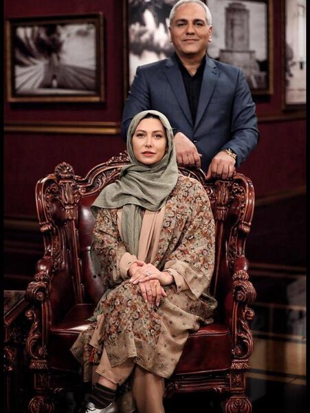 عکس فریبا نادری با سام درخشانی