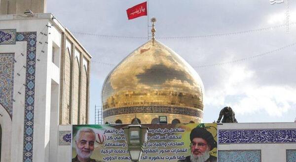 عکس پرچم ضریح حضرت زینب