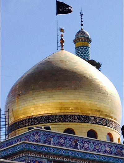 عکس پرچم ضریح حضرت زینب