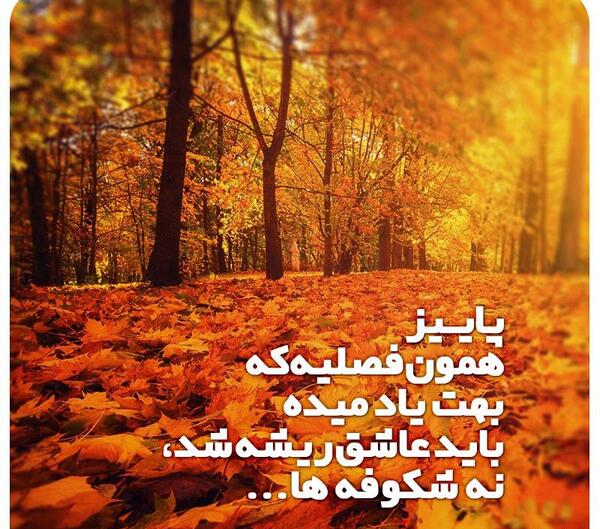 عکس نوشته پاییز در راه است