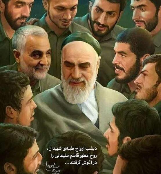 عکس سردار سلیمانی بچه گانه