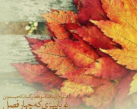عکس نوشته پاییز داره تموم میشه